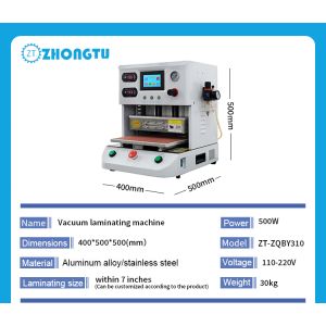 35KG 40x40x50cm Fast 15 Seconds OCA Vacuum Laminator LCD Screen Laminating