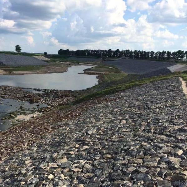 Quality Anti Rust Galfan Hexagonal Gabion Baskets 1mx1m For Flood Control Retaining Wall wholesale