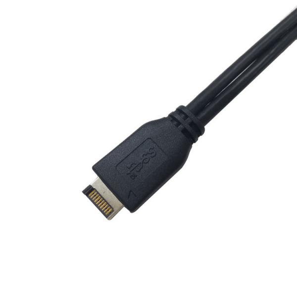 Quality Custom 9.5" USB 3.2 Gen 20-Pin to USB 3.2 Gen Header Female-Male Front Panel Wire Harness wholesale