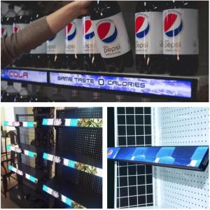 P1.5mm LED Shelf Display Ultra Thin LED Monitor 1200X60X20mm Waterproof