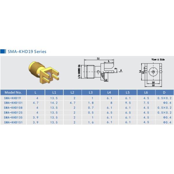 335V 4 Holes Flange Mount SMA RF Connector