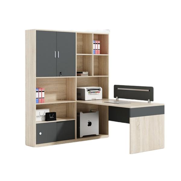 Quality Double Seat Cabinet Screen Workstation Computer Desk Modernity Style for Finance Room wholesale