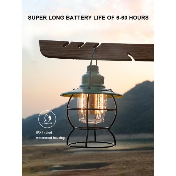 Retro Atmosphere Rechargeable Tent Horse Lamp 4500mAh Outdoor Portable