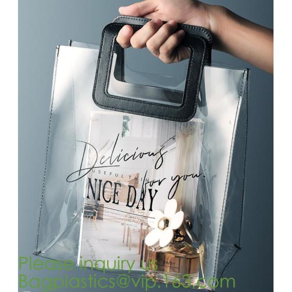 Quality Fashionable big colorful Laser PVC shopping storage bag with handle and accept custom,vinyl mirror surface pvc tote shop wholesale