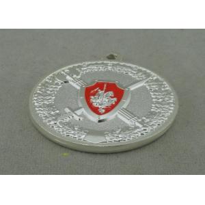 China Russia Army Celebration Die Cast Medals Customizable Medals With Silver Plating on sale