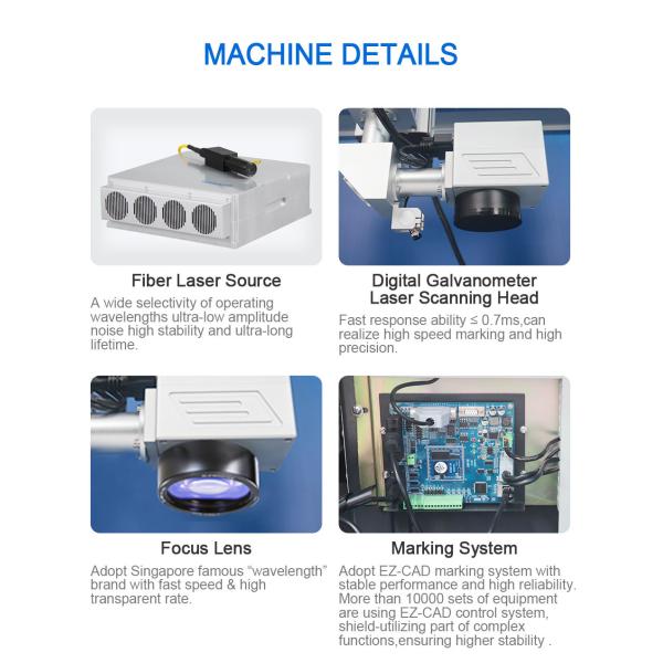 Large Size Seamless Splicing Laser Marking Machine For Metal Stainless Steel Leather