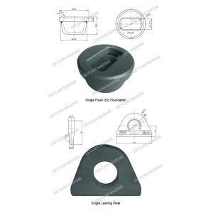 Cheap Casting Steel Single Lashing Plate Shipping Container Parts ISO Foundation for sale