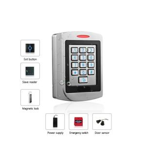 PIN Code and RFID Card Access Control Reader Metal Cover with IP68 Waterproof