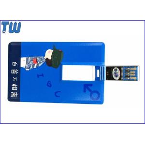 Plastic Credit Card USB3.0 Flash Drive Full Color Digital Printing