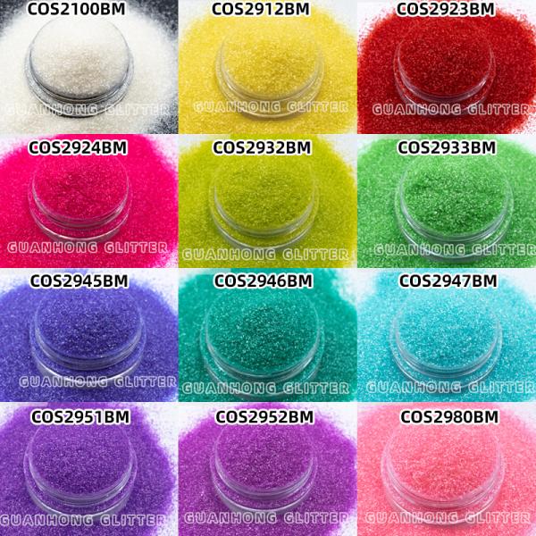 Christmas Plant Cellulose Biodegradable Glitter For Face Hexagonal High Degradation