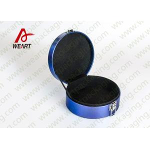 Whole Blue Printed Customized Paper Box For Jewery Laser Logo Suface