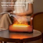 Lava Flame Simulation Aromatherapy Diffuser Humidifier With Atmosphere Light