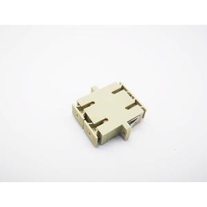 OM2 DX SC Fiber Optic Adapter / Coupler Grey With Dust Cap For Date Center
