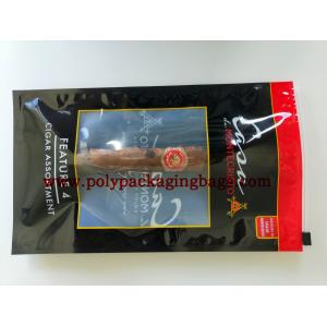 Resealable Slider Zipper And Window OPP Cigar Tobacco Bag