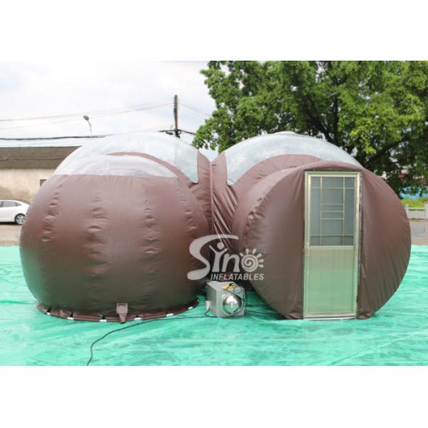 4m Dome Clear Top Resort Glamping Bubble Hotel With Steel Frame Tunnel N