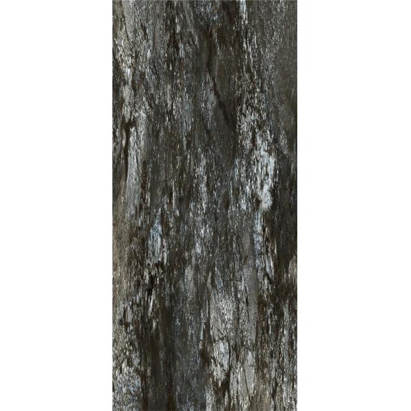 Quality 64"*144"High Gloss Marble Indoor Porcelain Tiles Black Texture Glazed Polished Ceramic Floor Tiles Dark  Porcelain Tile wholesale