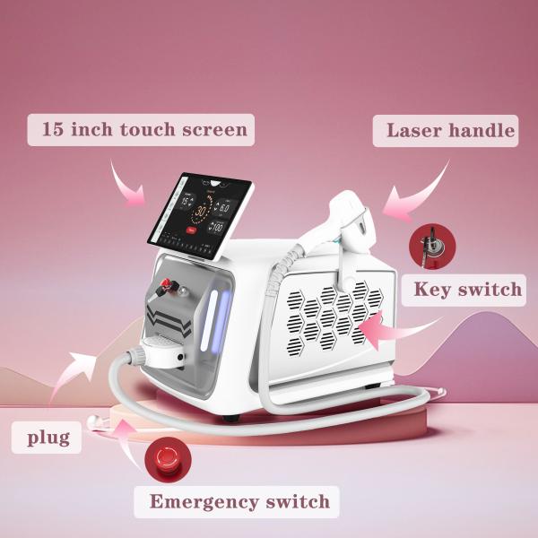1800W Portable Diode Laser Machine 755nm 808nm 1064nm 940nm Multifunction Beauty Machine