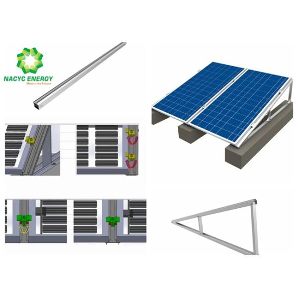 Engineered Design Flat Roof Solar Mounting System / Solar PV Flat Roof Mounting