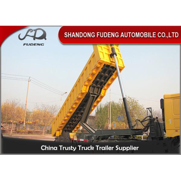 Quality Optional Dimension Dump Gooseneck Trailer With 3 Axle Synchronous Valve  wholesale