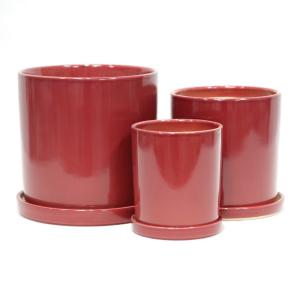 Customized Glossy Terracotta Ceramic Planters For Optimal Water Drainage