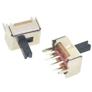 Slide switch Toggle switch SS22D07 2P2T 6Pins Vertical Handle high 5mm SS-22D07