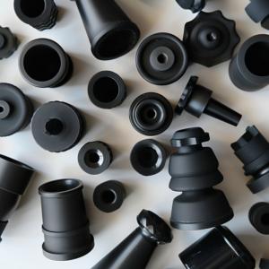 Customized Tensile Strength Black Rubber Moulding Parts with Customized Shape