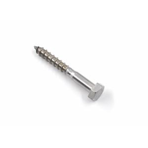 Stainless Steel A2 Hex Head Lag Screws for Wooden Structures Installation