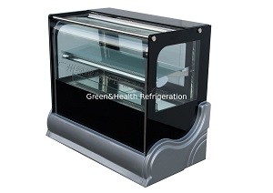Danfoss Compressor Cake Display Freezer With Back Open Glass Door Bakery Display