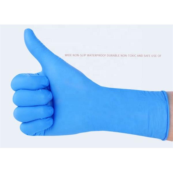 Quality Milk White Nitrile Non Sterile Gloves , Disposable Examination Latex Gloves wholesale