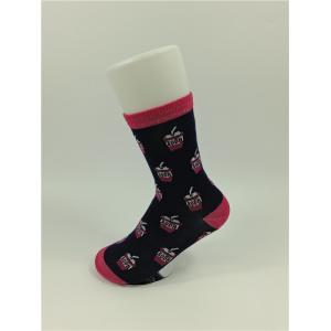Custom Made Pattern Knitted Kids Cotton Socks With Anti Bacterial Material