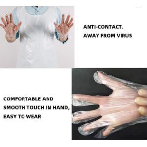 Transparent Disposable Safety Gloves Ldpe Custom For Kitchen Cleaning