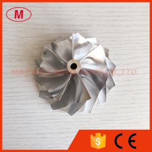 K16 reverse 59.00/76.00mm 7+7 blades high performance turbo milling/aluminum 2618/billet compressor wheel