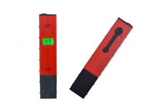 China Red Pen Type Digital PH Meter Lightweight With Backlight Temperature Compensation on sale