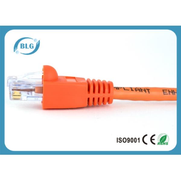1M 2M 3M Cat5e UTP Network Patch Cable Fire Protection With Colorful RJ45 Plug