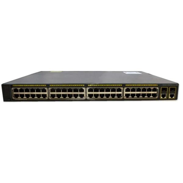 Cisco Catalyst 2960 Plus 48 Port Ethernet Network POE Switch WS-C2960+48PST-L 2