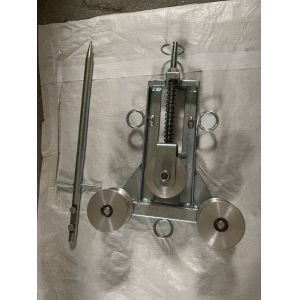 Three-Wheel Grounding Pulley Block with 60-75mm Aluminum Pulley for Line