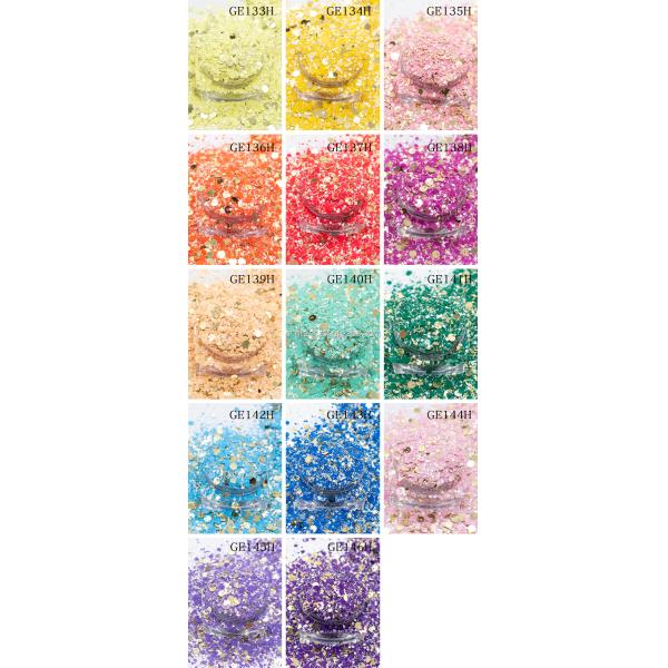 Bulk Polyester Iridescent Rainbow Confetti Glitter Hexagonal Sequins