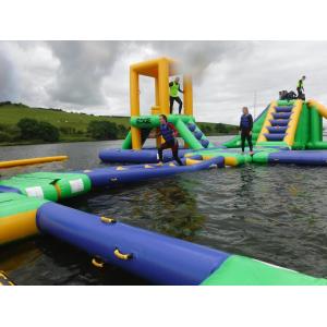 Lake Floating Inflatable Water Park / Inflatable Water Games For Adults And Kids