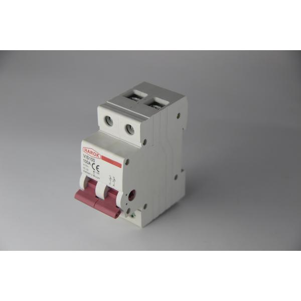 VIS100 DC Miniature Circuit Breaker 2 Pole 63 Amp Isolator For Solar PV System