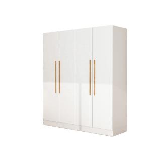 Modern White Wardrobe Cabinet With Door Easy Assemble OEM Accepted