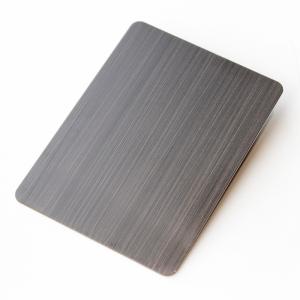 201 304 0.8MM Thick 4x8 Black Color brushed stainless steel sheet metal
