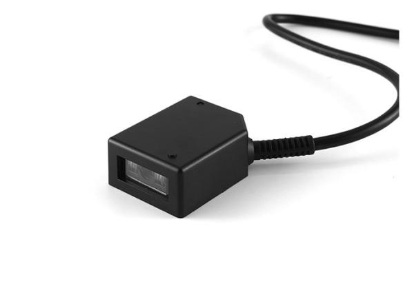 Custom CCD Fixed Mount Barcode Scanner , 32 Bit Mini Fixed Barcode Reader Rs232