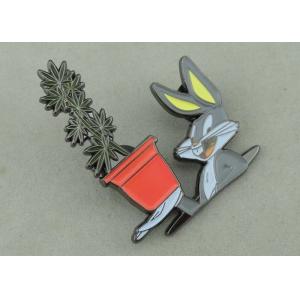 Nugz Bunny Enamel lapel Pin With Zinc Alloy Die Casting And Black Nickel Plating