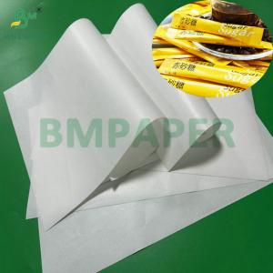 Cheap 28cm 45gram PE Coated Paper For Packung Zucker Glossy One Side for sale