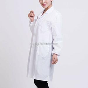 Classical White Medical Lab Coat Waterproof Unisex Custom Sizes