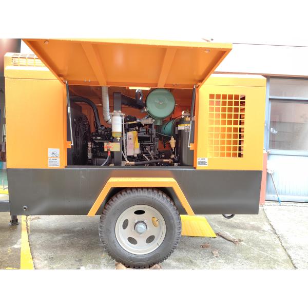 Mobile Screw Type Diesel Air Compressor 185 Cfm 260HP/1700rpm
