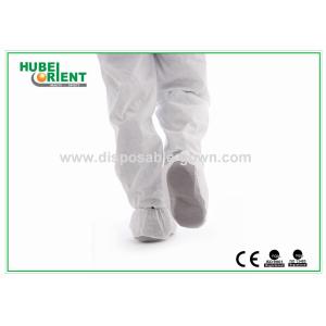 China Waterproof White Disposable Overshoe Covers Protective Non-Slip For Keep Clean on sale
