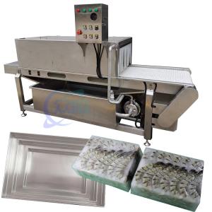 Seafood, fish and shrimp processing plant thawing rapid plate dividing machine