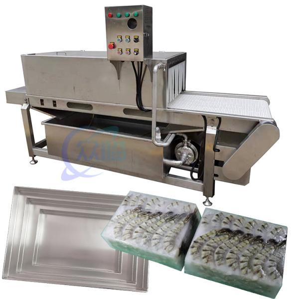 Seafood, fish and shrimp processing plant thawing rapid plate dividing machine