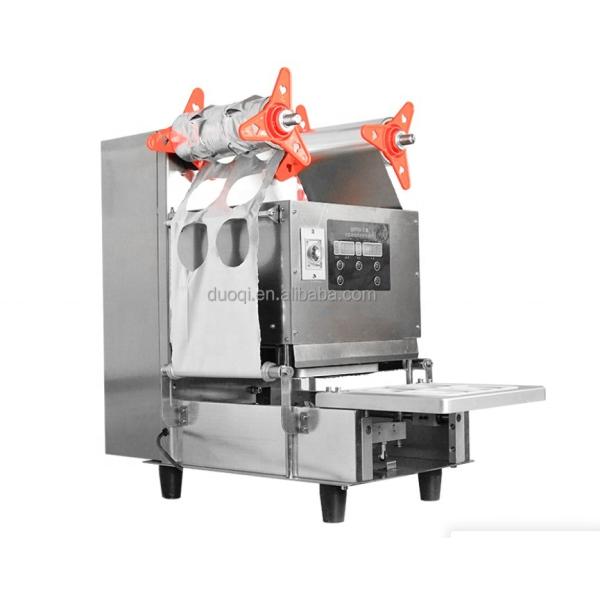 110V Fast Food Tray Sealer for Yogurt Cups and Aluminum Foil Manual Sealing